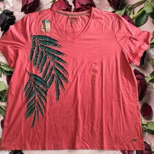 Plus Size 3X Reel Legends Pink T-Shirt